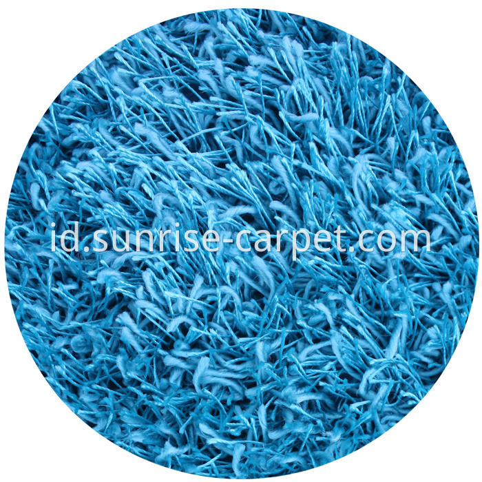 Polyester Shaggy Rug with mix yarn 